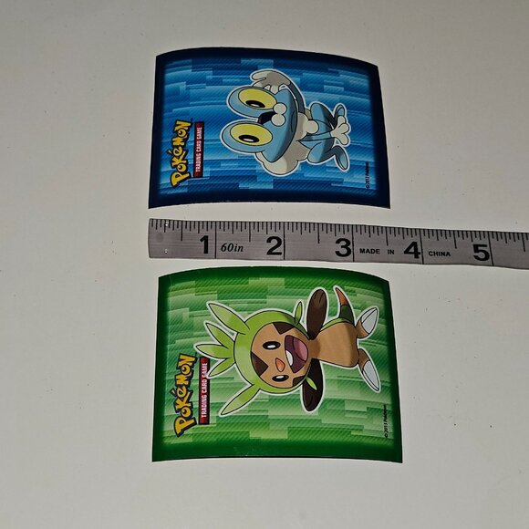 Pokemon Card Sleeve Protectors Deck Storage Lot 24 Chespin 65 Froakie - Picture 8 of 8